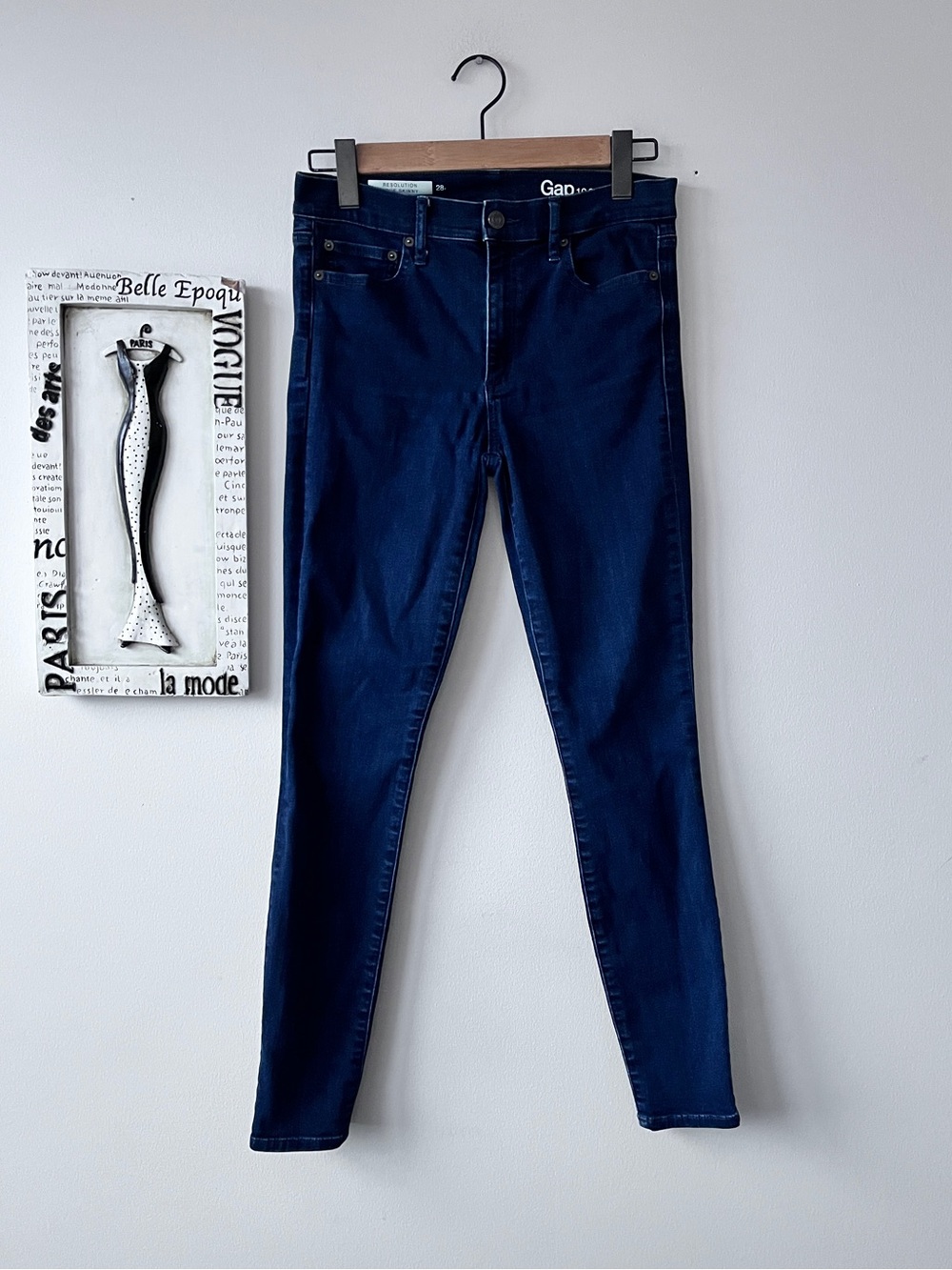 GAP Y2K Women's Dark Wash Indigo Resolution True Skinny Jeans Size 28 R